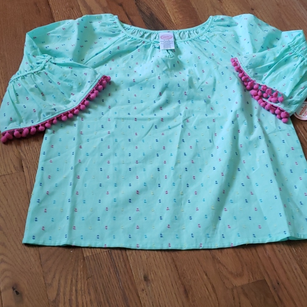 Girls 3/4 Bell Sleeve Blouse
